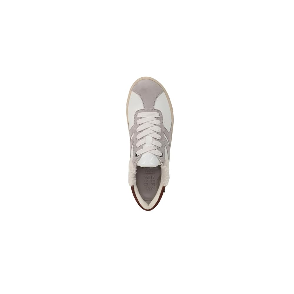White Leather/Soft Mink Suede