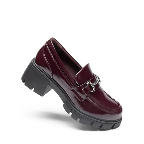 Burgundy-pat