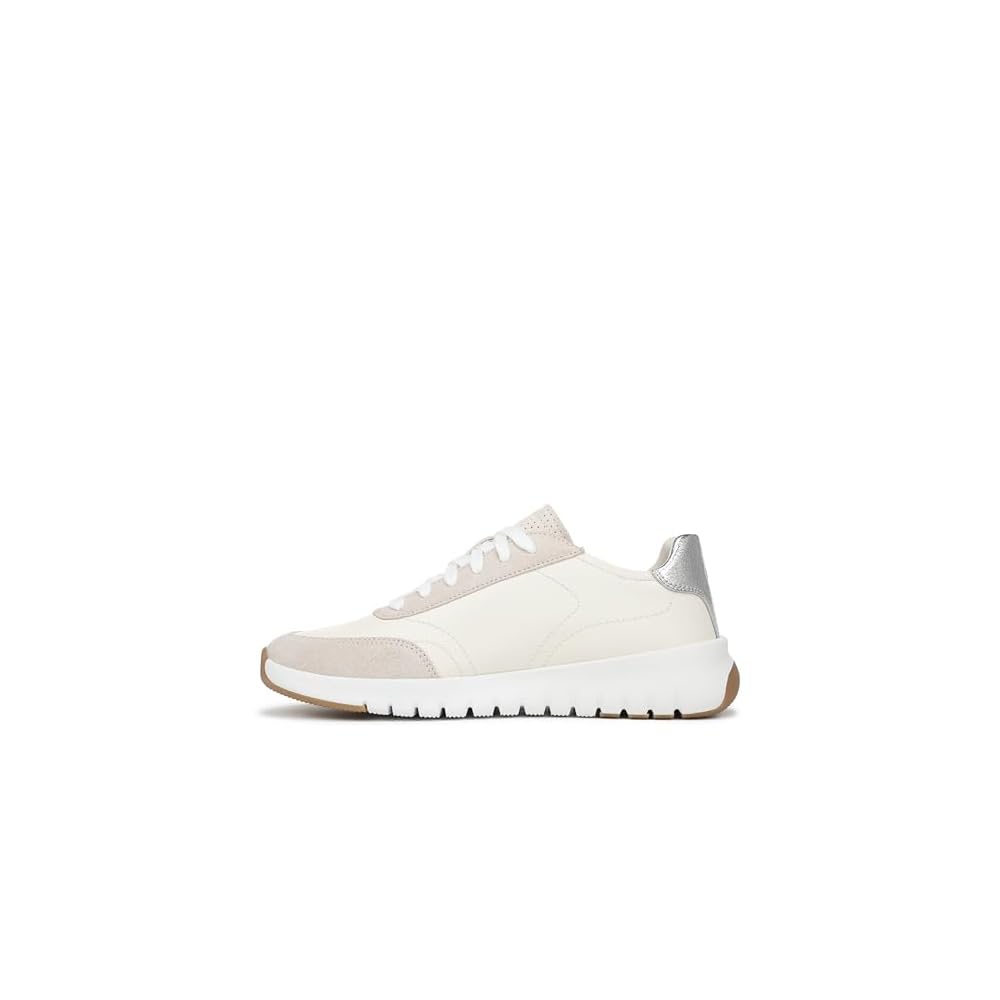 Ivory/Silver Leather and Suede