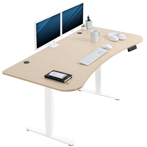 Light Wood Top / White Frame