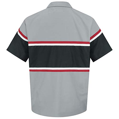 Greyblack With Redwhite