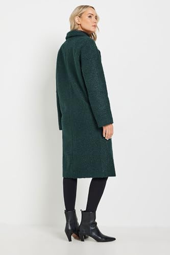 Long Tall Sally Lts Tall Boucle Wrap Midi Coat Green 6