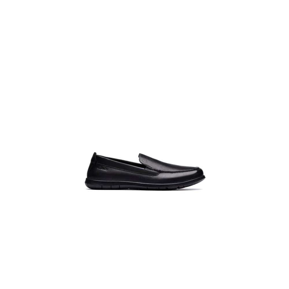 Black Smooth Leather