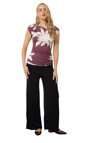 Long Tall Sally LTS Tall Floral Draped Top Red 18-20