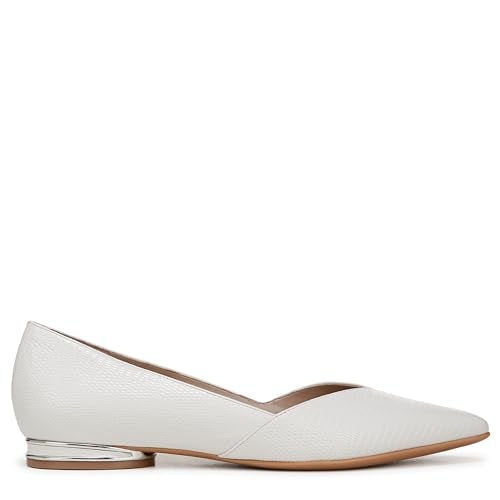 Warm White Snake Print Leather