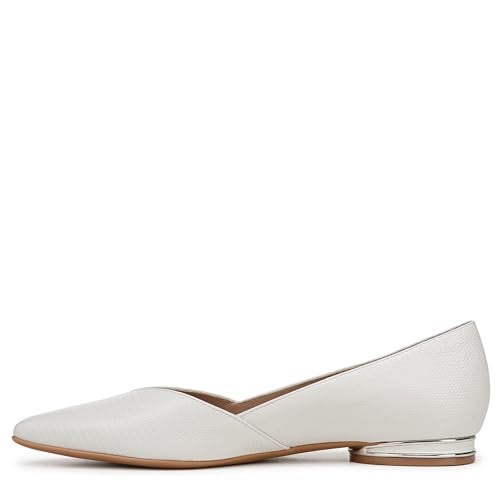 Warm White Snake Print Leather