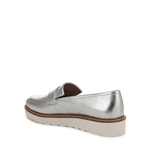 Silver Metallic Leather