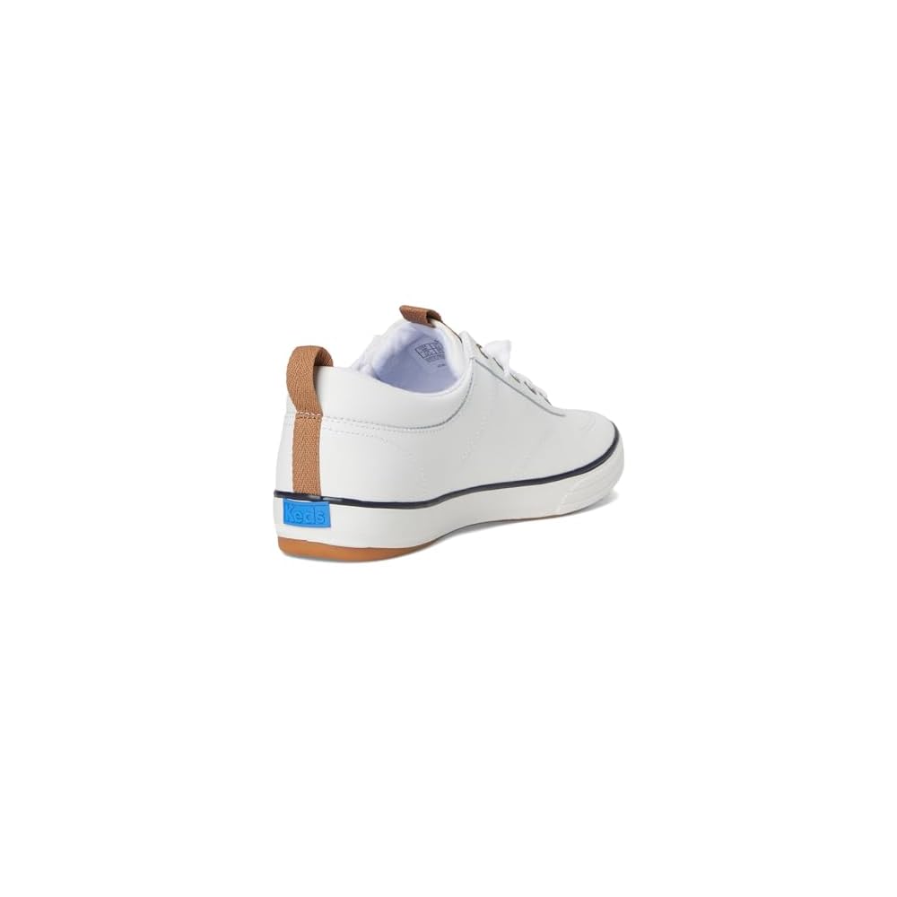 White/Navy Leather