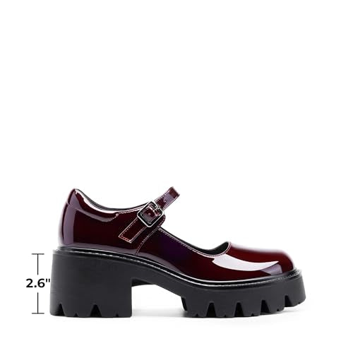Burgundy-pat