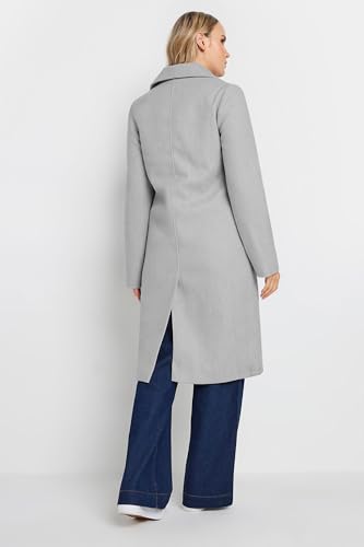Long Tall Sally Lts Tall Formal Midi Coat Grey 12