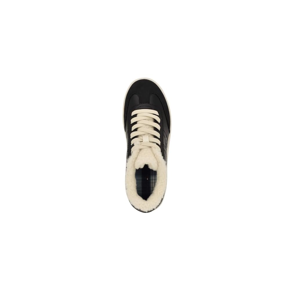 Black/White Faux Shearling 001