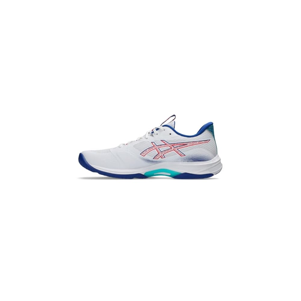White/Asics Blue