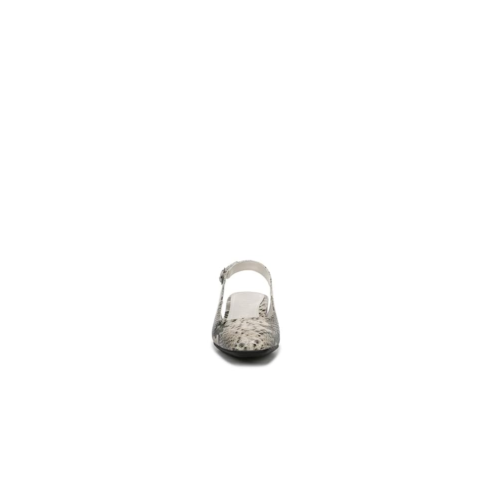 Cream Snake Embossed Leather