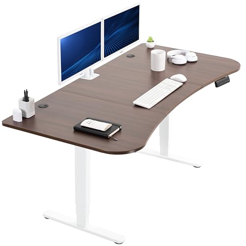 Dark Walnut Top / White Frame