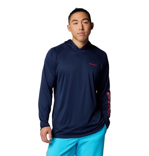 Collegiate Navy/Sunset Red Logo