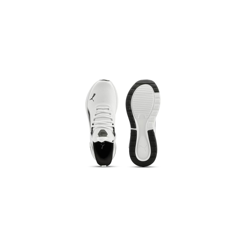 Puma White-puma Black-flat Medium Gray