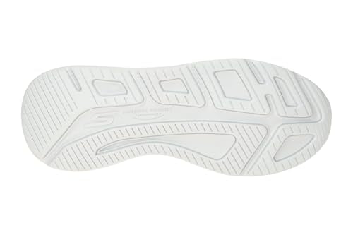 White Textile Silver Trim