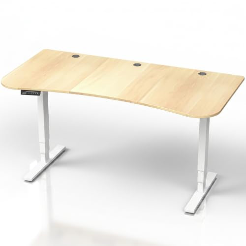Light Wood Top / White Frame