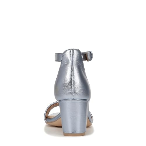 Light Blue Metallic Leather