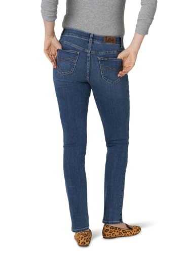 Lee Women's Ultra Lux Comfort with Flex Motion Straight Leg Jean Seattle 6 Long