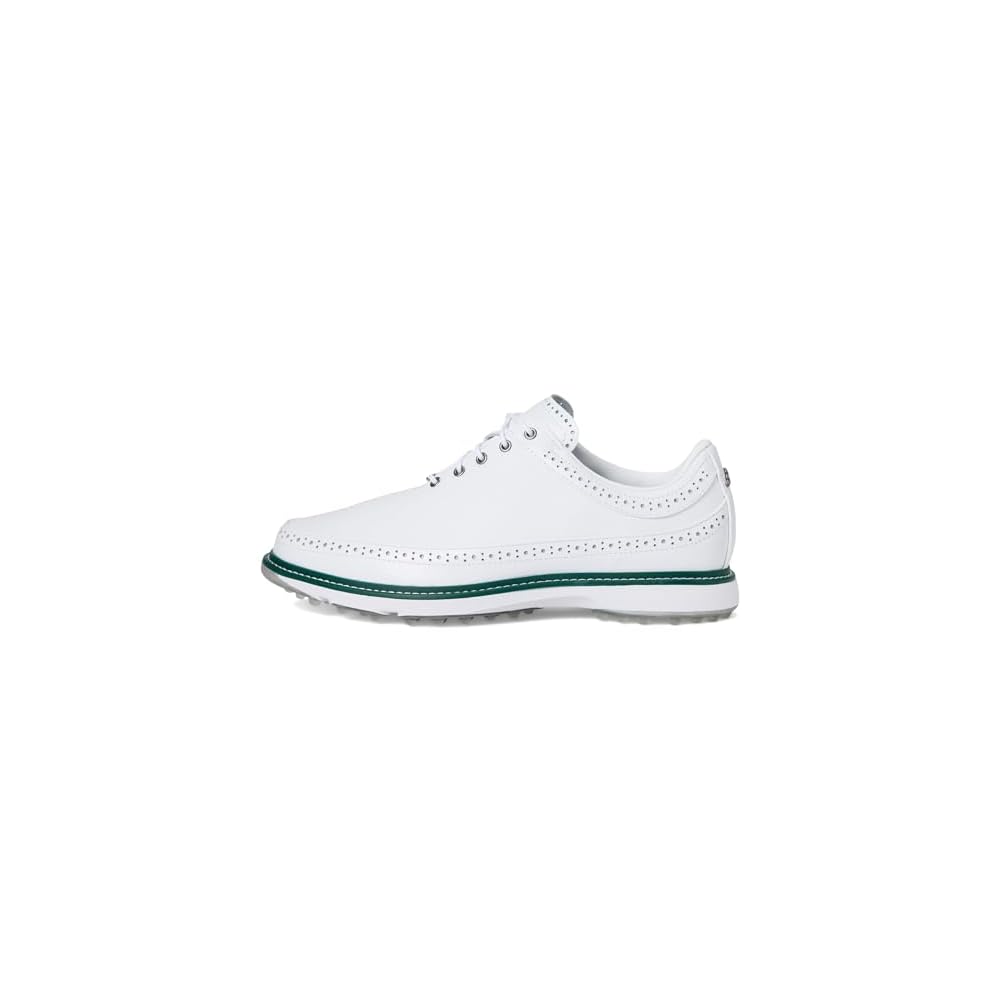 Footwear White/Silver Metalic/Collegiate Green