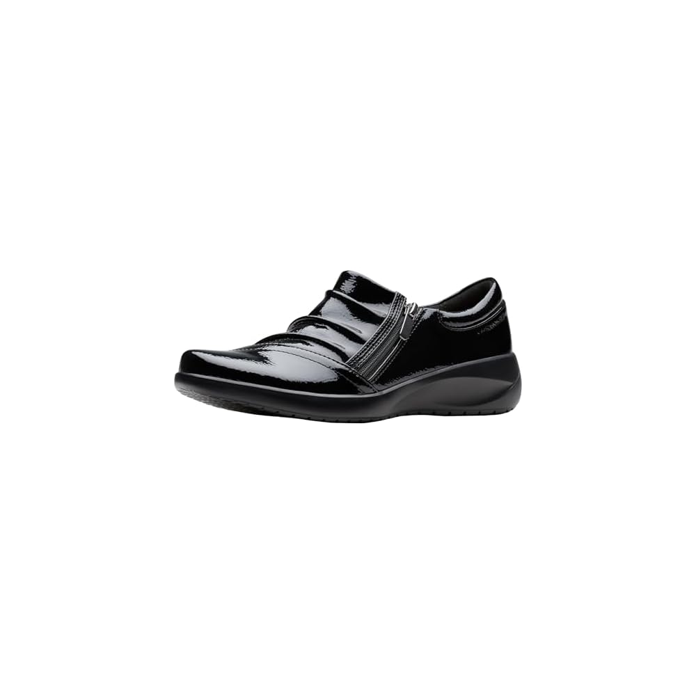 Black Crinkle Patent Synthetic