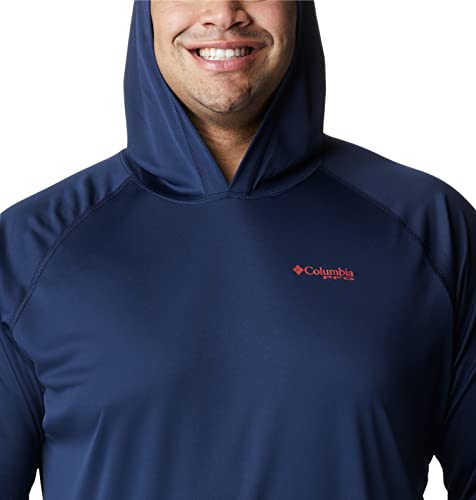 Collegiate Navy/Sunset Red Logo