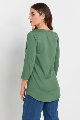 Long Tall Sally LTS Tall Henley Top Light Khaki 8