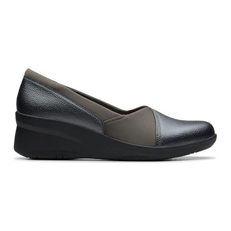 Dark Pewter Metallic Leather