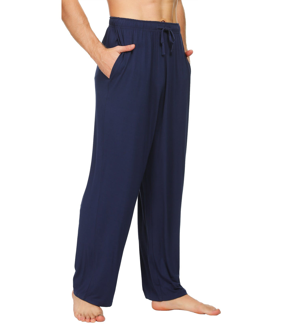 WiWi Mens Bamboo Pajama Pants Soft Sleep Bottoms