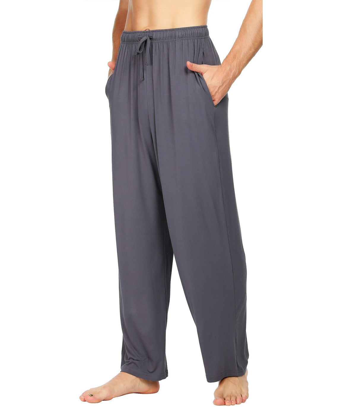 WiWi Mens Bamboo Pajama Pants Soft Sleep Bottoms