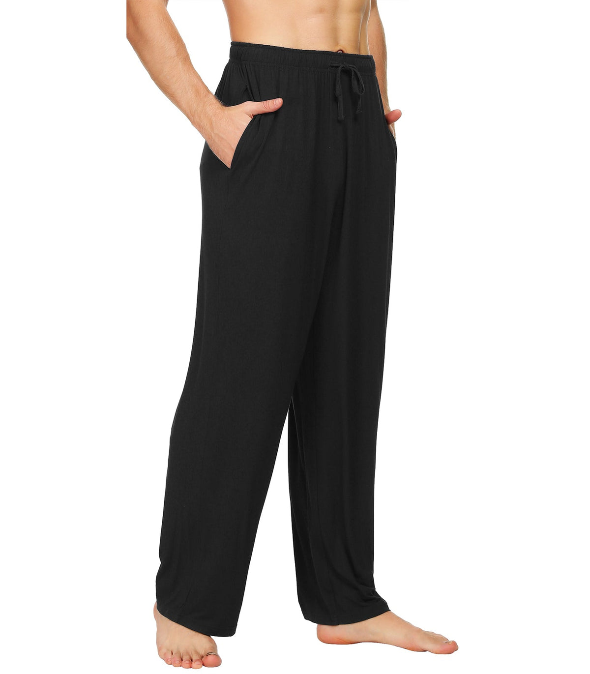 WiWi Mens Bamboo Pajama Pants Soft Sleep Bottoms