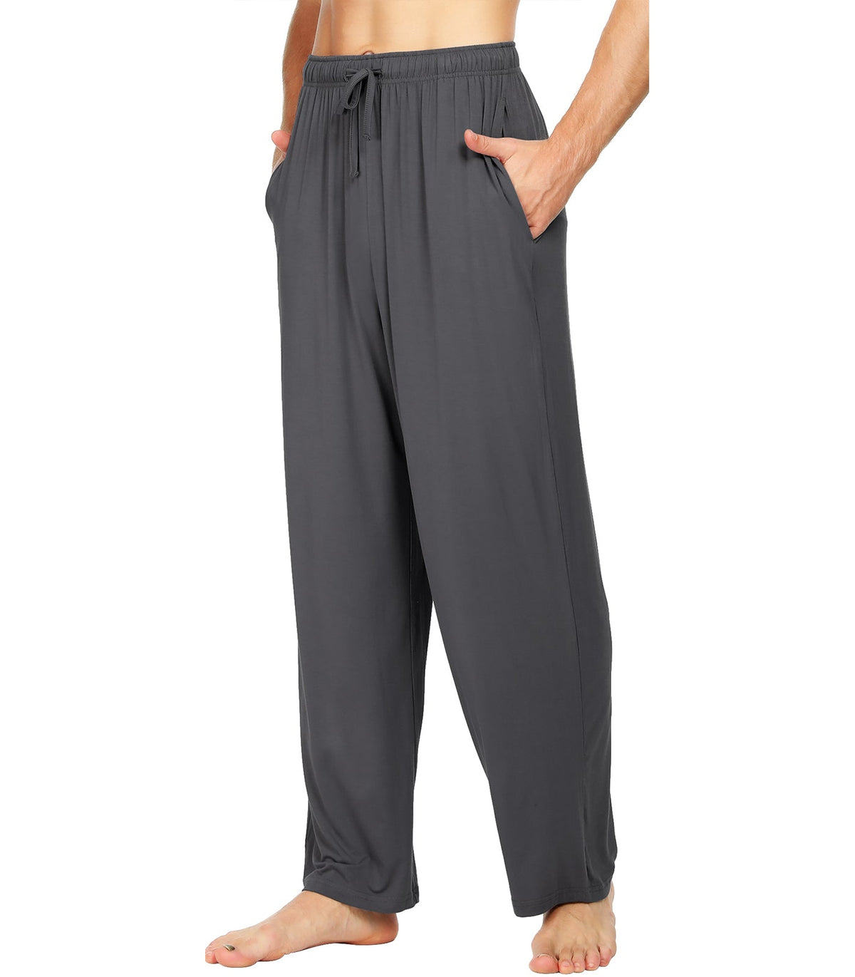 WiWi Mens Bamboo Pajama Pants Soft Sleep Bottoms