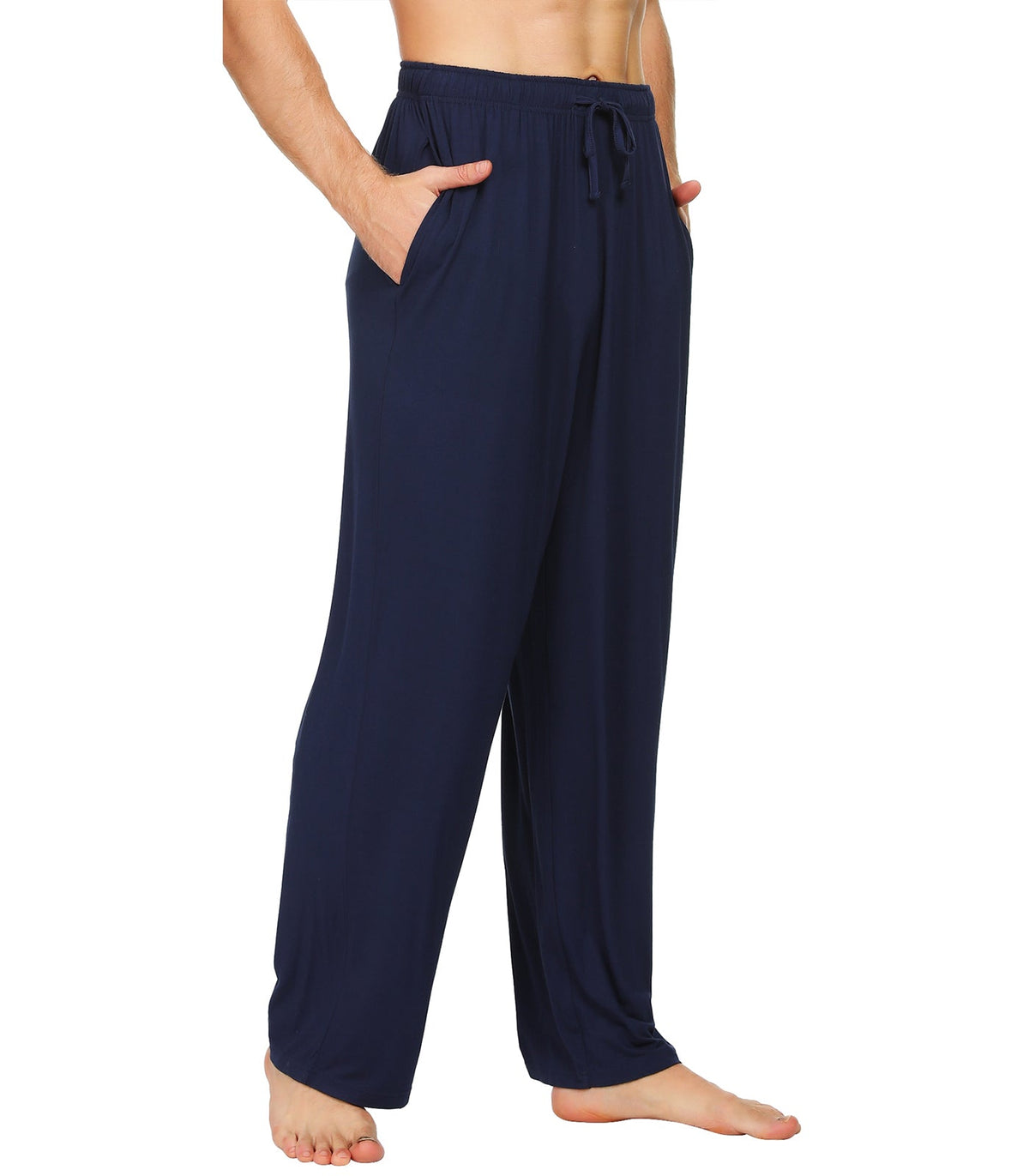 WiWi Mens Bamboo Pajama Pants Soft Sleep Bottoms