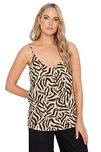 Long Tall Sally Tall Women's Printed Undershirt Top Cream 12