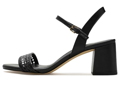 Black Leather/Black Woven