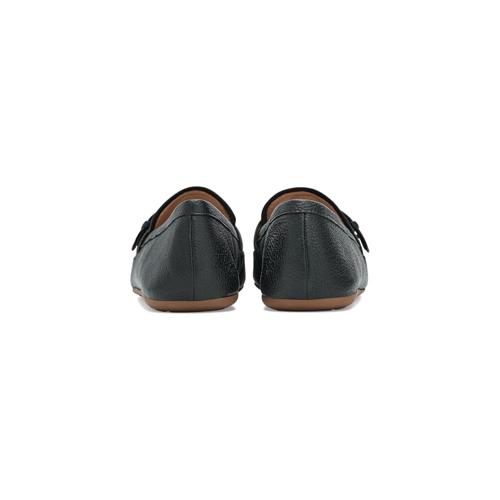 Black Tumbled Leather
