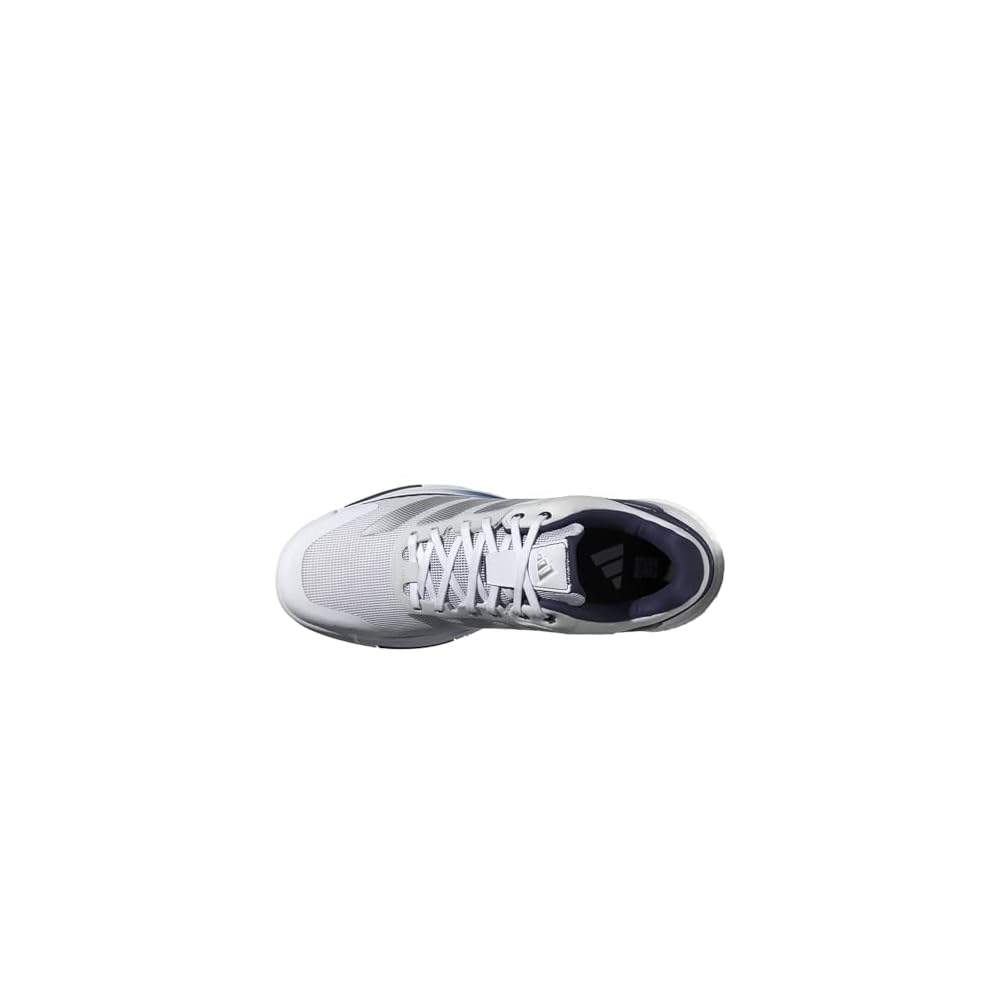 White/Silver Metallic/Dark Blue