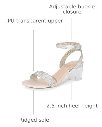 Nude/Clear-rhinestone