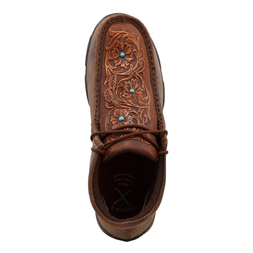 Brown & Tooled Flower