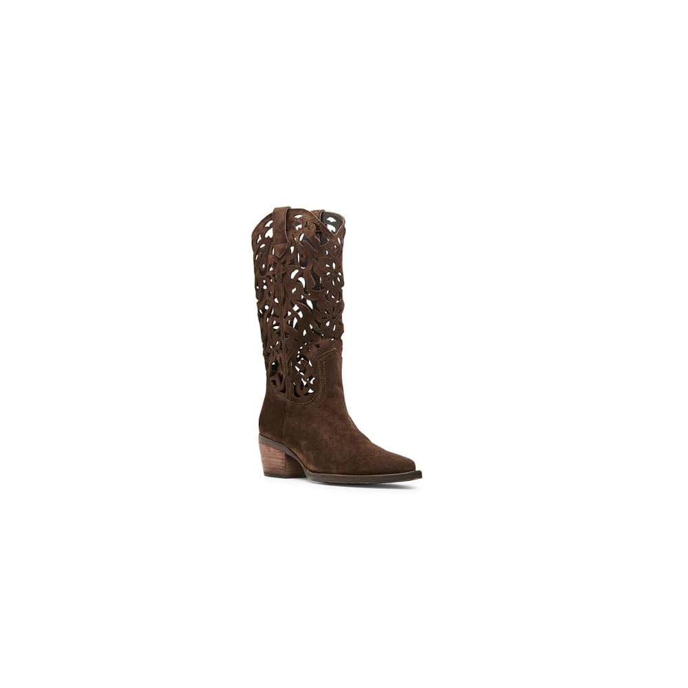 Brown Suede Cutout