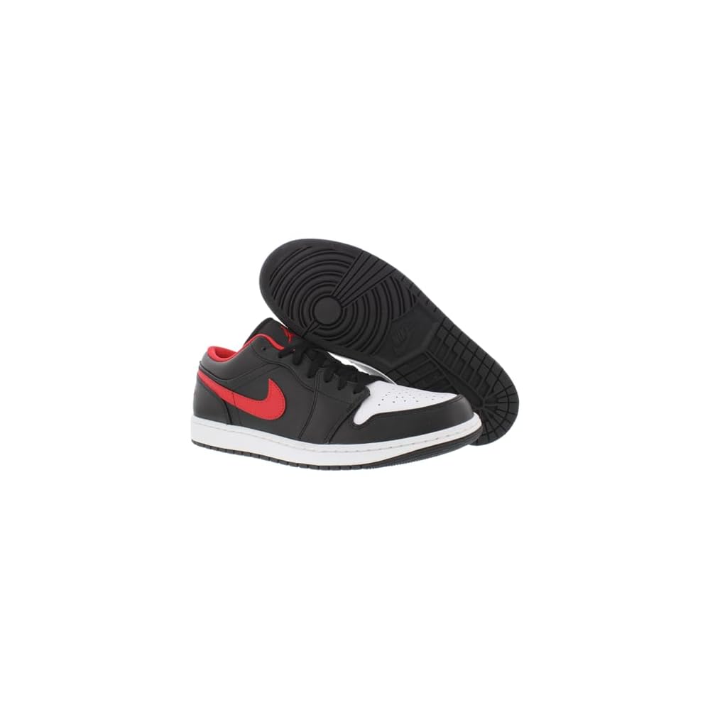 Black/Fire Red-white