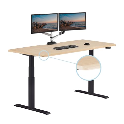 Light Wood Top / Black Legs