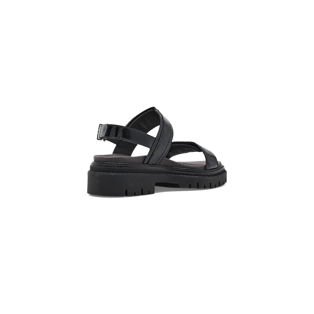Black Crinkle Patent Leather