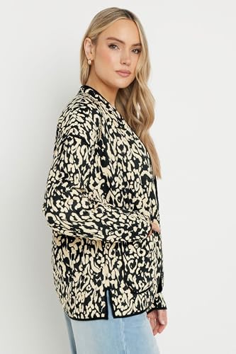 Long Tall Sally LTS Tall Abstract Quilted Jacket Black 8