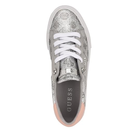 Silver/Pink Glitter Logo 099