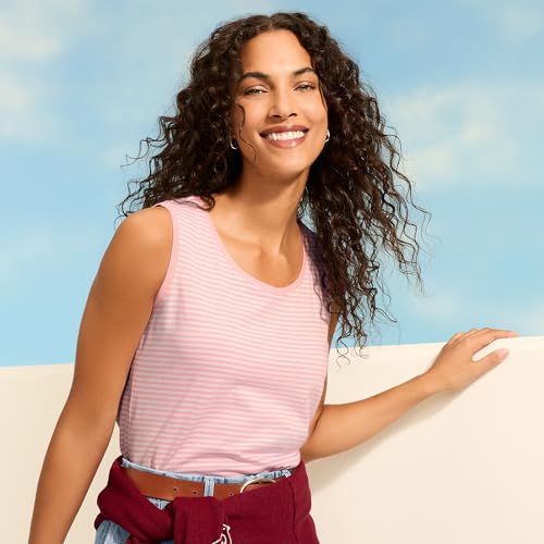 Sunset Coral Pink Micro Stripe