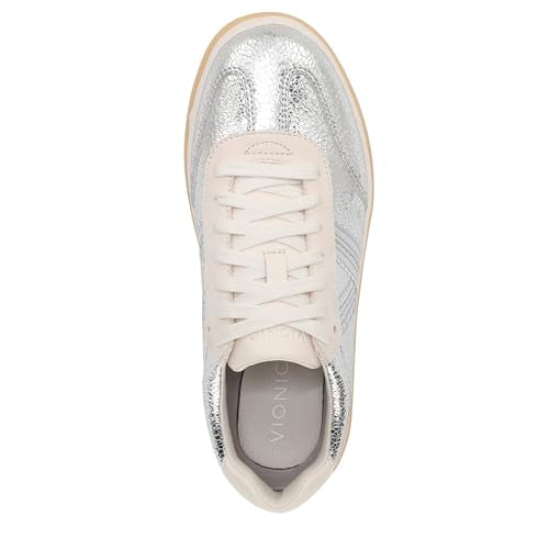 Silver Metallic Leather