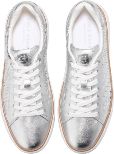 Silver Genevieve Woven/Optic White