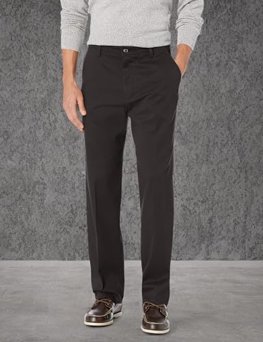 Dockers Men's Classic Fit Easy Khaki Pants (Regular and Big & Tall), Black, 42W x 36L